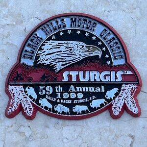 Black Hills Motor Classic 1999 Sturgis South Dakota Rubber Refigerator Magnet